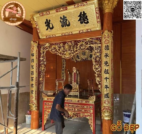 Cửa Võng Phòng Thờ CV 01 –Sản Xuất Thủ Công Chuẩn Phong Thủy