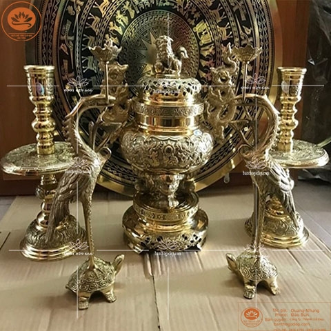 Bộ Đỉnh Đồng Thờ Cúng Gia Tiên - Vẻ Đẹp Đồng Điệu - Lâu Bền