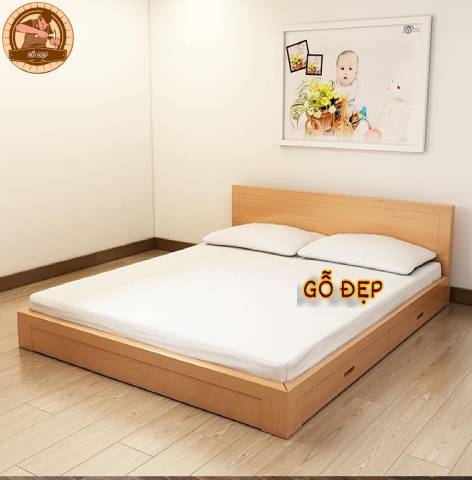 Giường Ngủ Cao Cấp GN 01 - Xưởng Gỗ Đẹp Giá Tốt