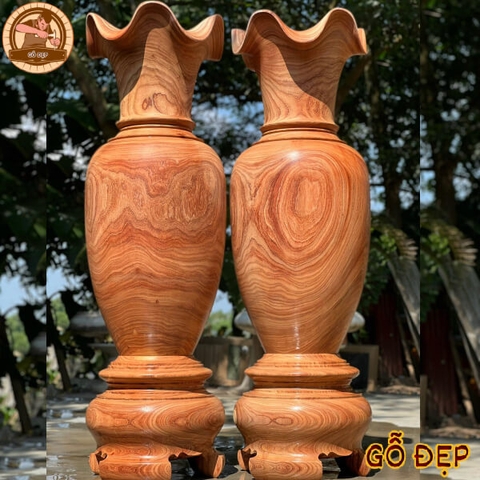 Lục Bình Gỗ Hương Đỏ B01