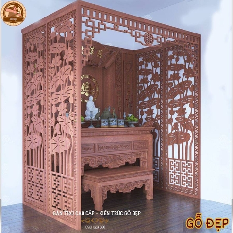 Mẫu Phòng Thờ Đẹp Đơn Giản PT01