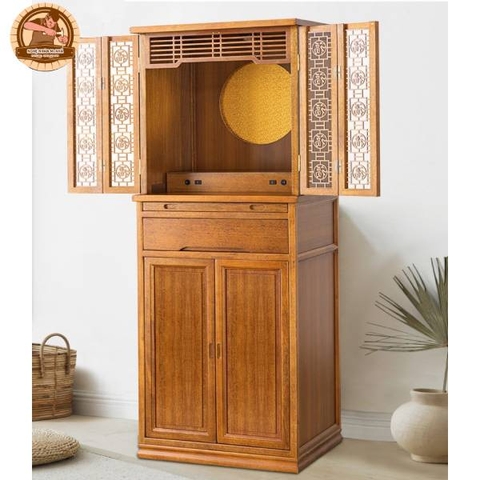 Bàn Thờ Phật Gỗ Gõ - Sự kết hợp hoàn hảo giữa nghệ thuật và tâm linh