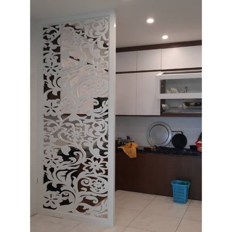 VÁCH NGĂN PHÒNG KHÁCH VÀ BẾP - Xưởng Gỗ Đẹp