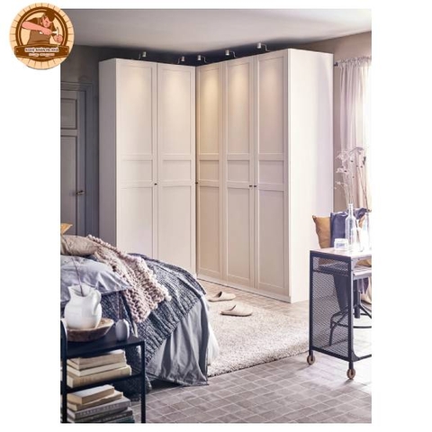 Tủ Quần Áo Hình Chữ L - MS 21 - Tiện Ích - Sang Trọng