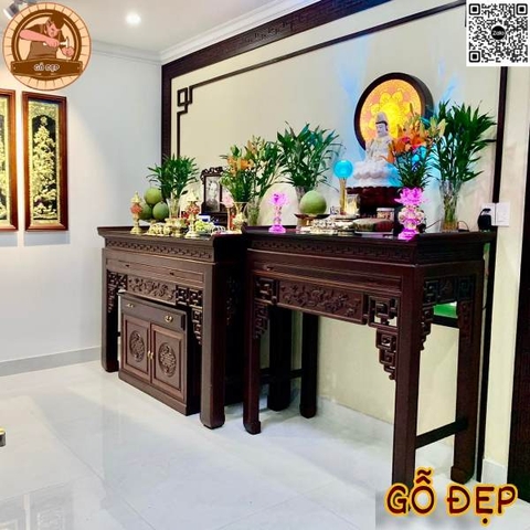 Bàn Thờ Gia Tiên Và Phật BT 66822
