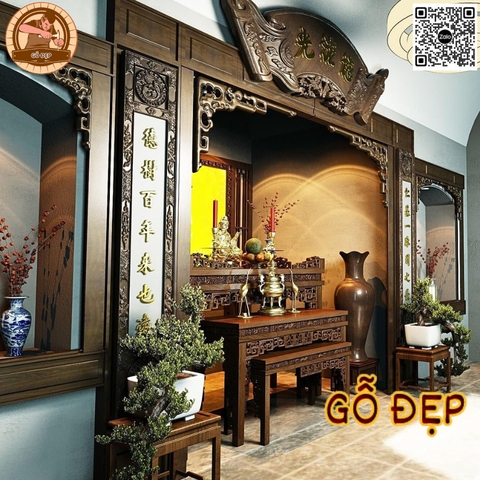 Phòng Thờ Tân Cổ Điển Sang Trọng PT14 Tinh Tế, Ấm Cúng