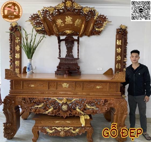 SẬP THỜ GỖ GÕ ST 6686