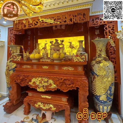 Sập Thờ Gỗ Gõ Cao Cấp ST 88667