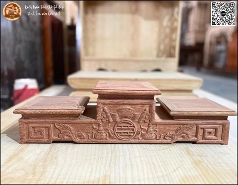 Kệ Tam Cấp Gỗ Hương 16