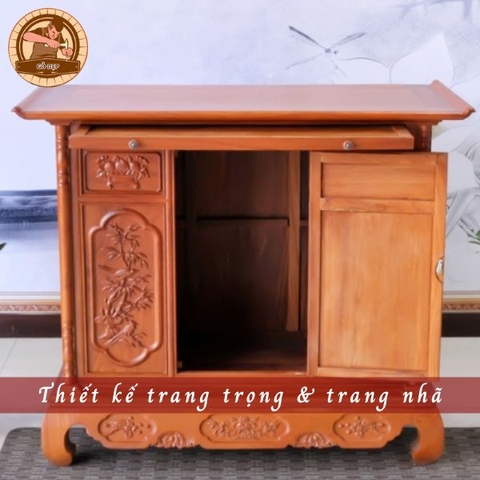 Tủ Thờ Gỗ Gõ BT 1368
