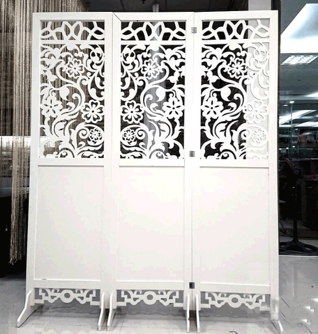 Vách Bình Phong Hoa Cúc Kín Dưới 11 - Thiết Kế Hiện Đại