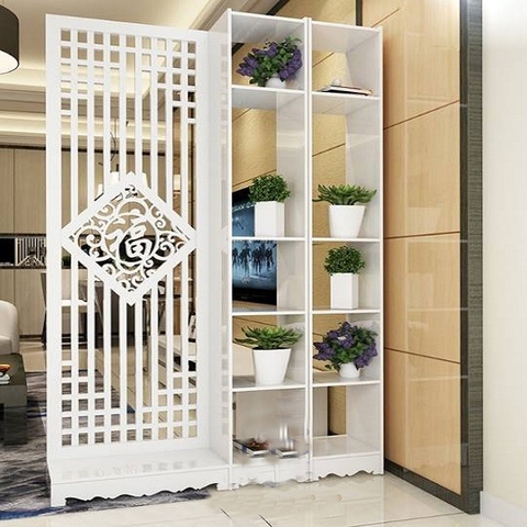 Vách Chữ Phúc Kết Hợp 2 Bên Kệ-29 - Xưởng Gỗ Đẹp