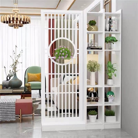 Vách Ngăn Lan Sọc 2 Kệ-24 - Thiết Kế Đơn Giản