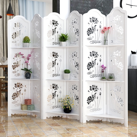 Vách Hoa Sen Dưới Nước Kết Hợp Kệ-30 - Gỗ Đẹp