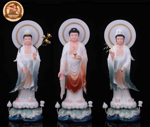 Bộ Tam Thế Phật -T04 - Họa Tiết Tinh Xảo - Ý Nghĩa Tâm Linh