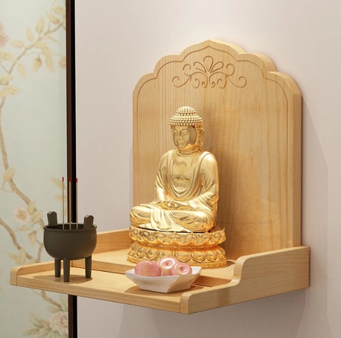 Bàn Thờ Treo Tường TT 50 - Màu trần sồi tự nhiên