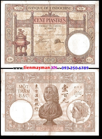 100 PIASTRE CHỮ KÍ 2