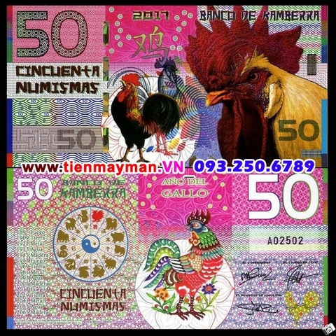 Tiền con Gà Úc Kamberra 50 Numismas 2017