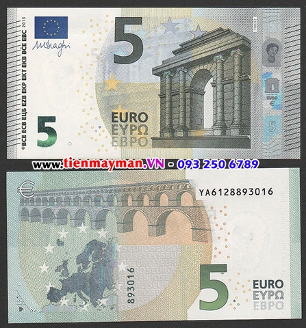 Tiền giấy 5 Euro 2013 UNC, Đồng tiền chung Liên Minh Châu Âu EU