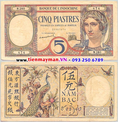 5 Piastres 1926