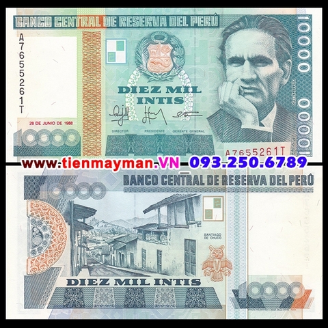 Peru 10000 Intis 1988 UNC