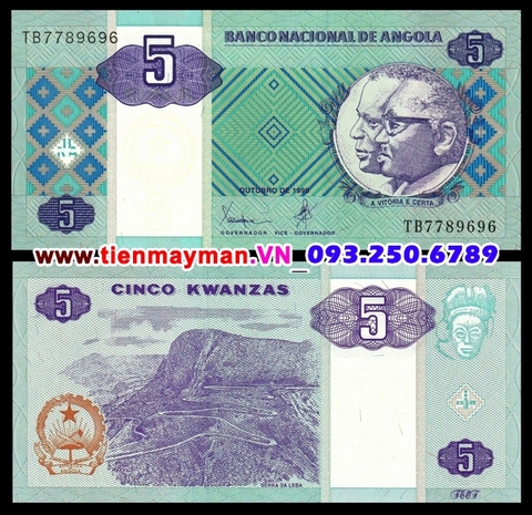 Angola 5 Kwanzas 1999 UNC