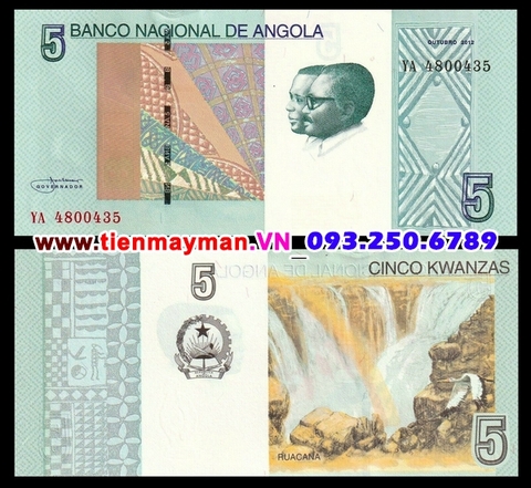 Angola 5 Kwanzas 2017 UNC