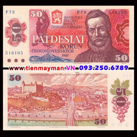 Czechoslovakia - Tiệp Khắc 50 Korun 1987 UNC