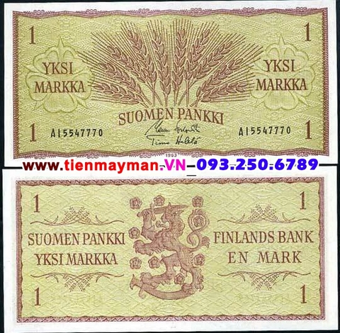 Finland - Phần Lan 1 Markka 1963 UNC