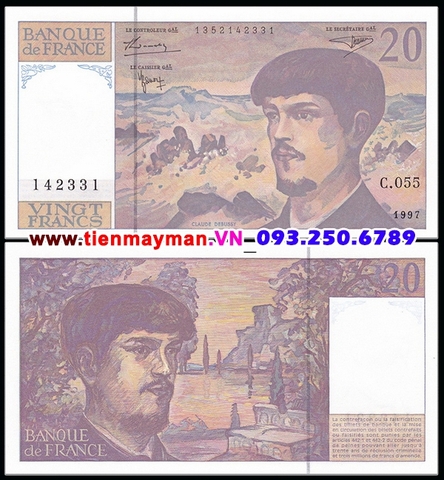 France - Pháp 20 Francs 1997 UNC