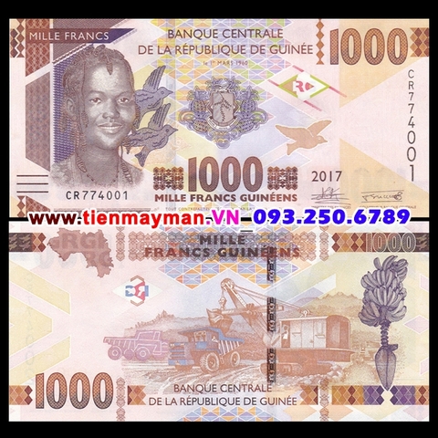 Guinea 1000 Sylis 2015 UNC