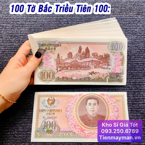 100 Tờ Tiền Bắc Triều Tiên 100 Won