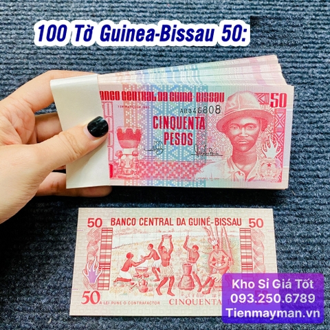 100 Tờ Tiền Guinea-Bissau 50 Pesos