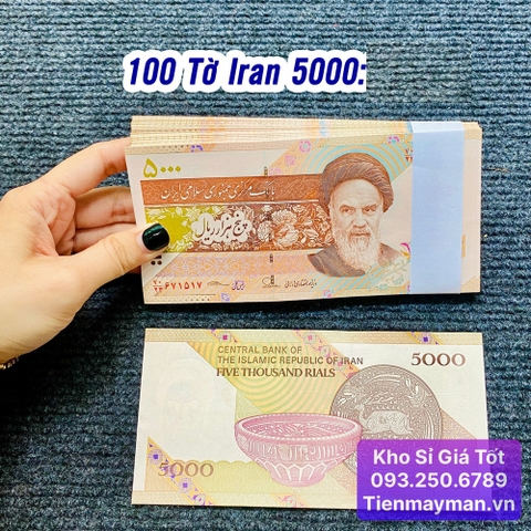 100 Tờ Tiền Iran 5000 Rials