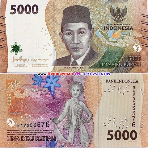 Indonesia 5000 Rupiah 2022 UNC