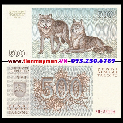 Lithuania 500 Talonu 1993 UNC