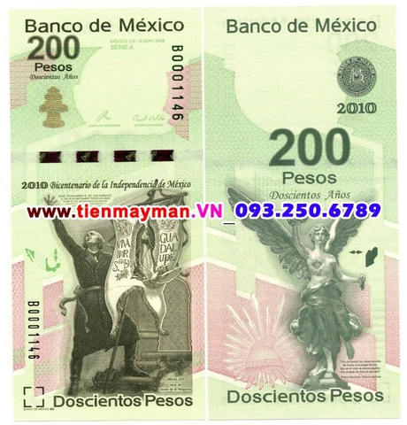 Mexico 200 Pesos 2010 UNC