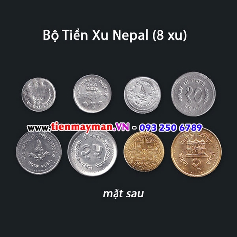 Bộ tiền xu Nepal 8 xu