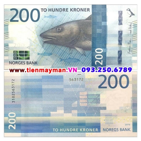 Norway - Na Uy 200 Kroner 2016 UNC