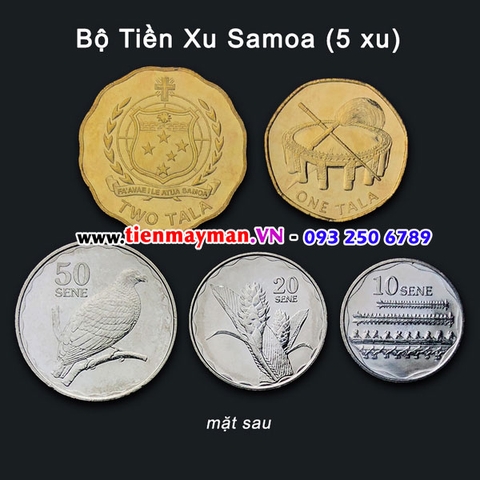 Bộ xu Samoa 5 xu