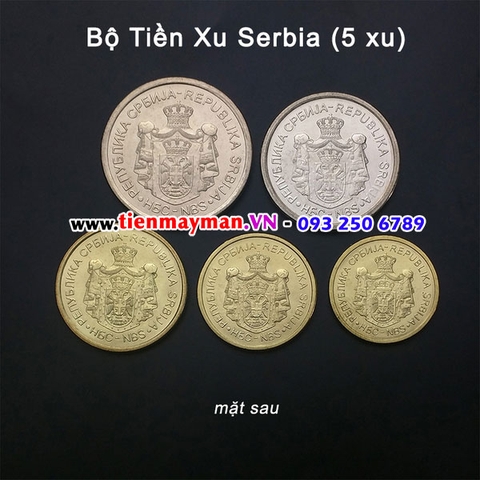 Bộ tiền xu Serbia 5 xu