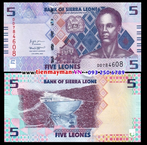 Sierra Leone 5 Leones 2022 UNC