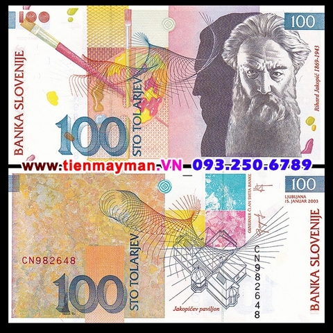 Slovenia 100 Tolarjev 2003 UNC