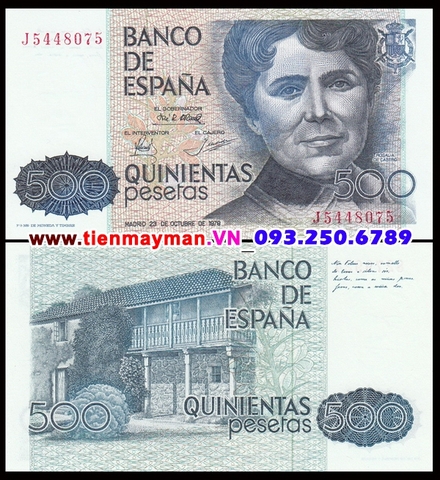 Spain - Tây Ban Nha 500 Pesetas 1979 UNC