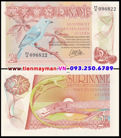 Surinam 2 1/2 Gulden 1985 UNC
