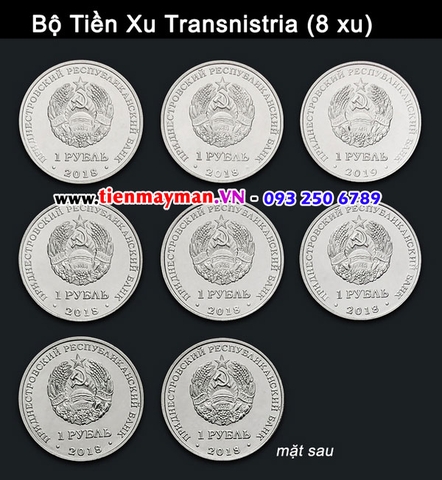 Bộ tiền xu Transdniestria 8 xu