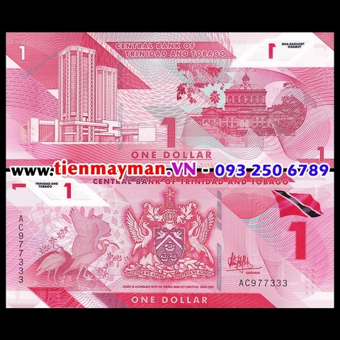 Trinidad and Tobago 1 Dollar 2021 UNC Polymer