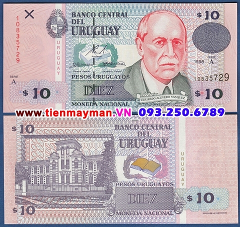 Uruguay 10 Pesos 1998 UNC