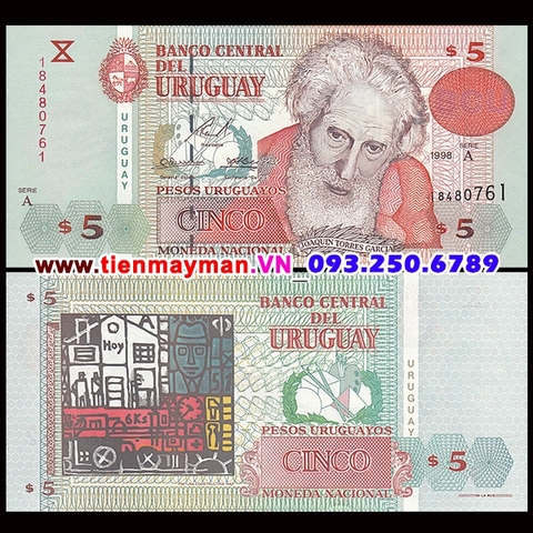 Uruguay 5 Pesos 1998 UNC