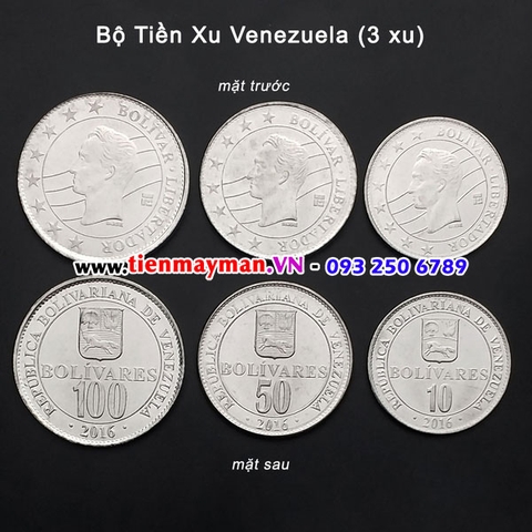Bộ tiền xu Venezuela 3 xu